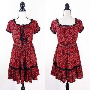NWT Tulle and Batiste Nathalie Mini Dress, Tango Red